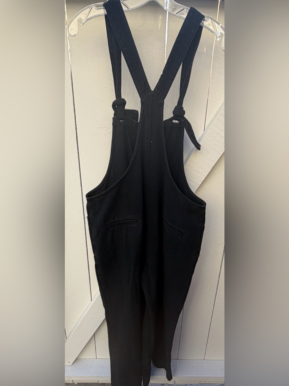 HYFVE Black Knot-Strap Jumpsuit wide leg size L